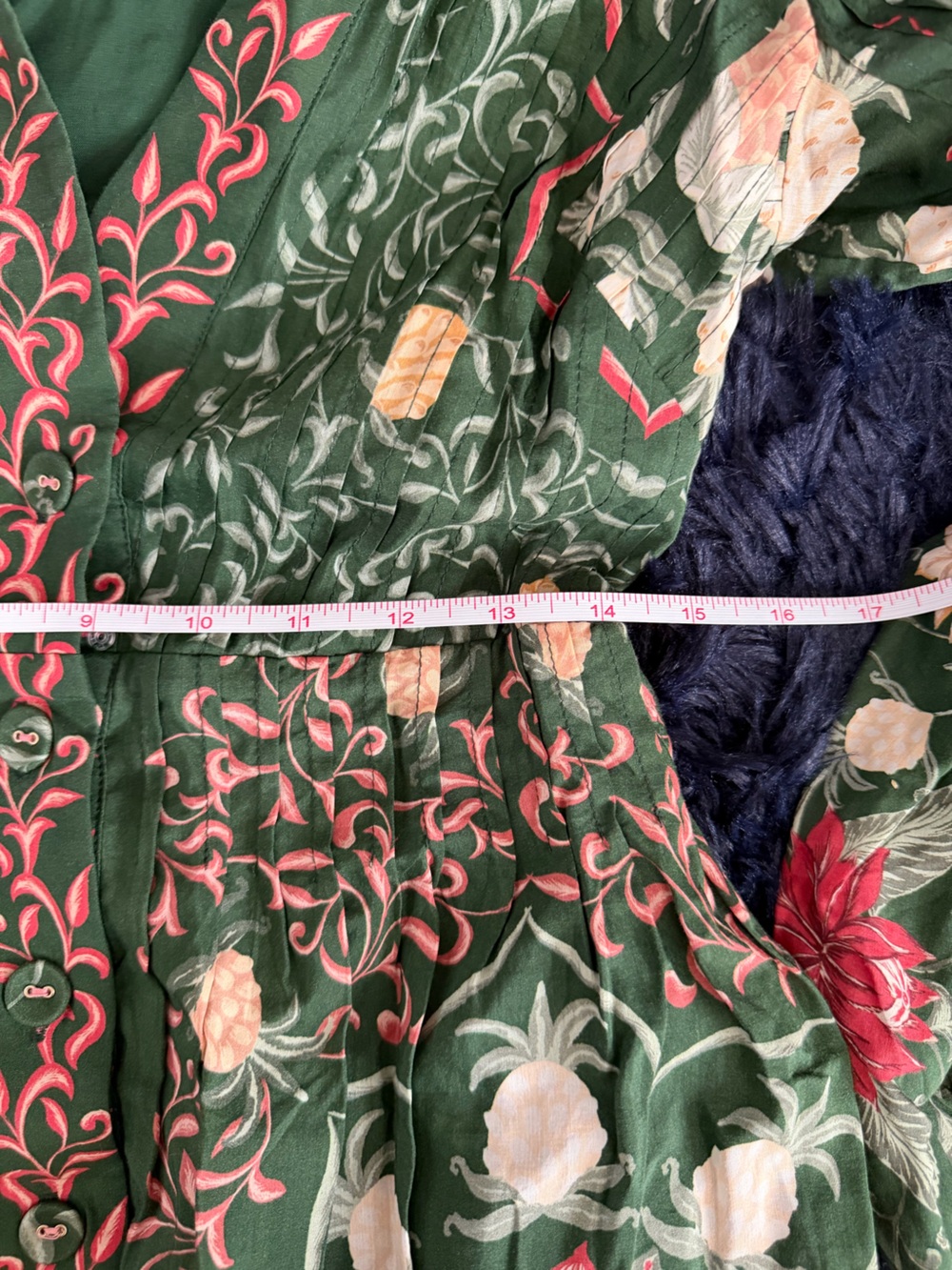 FARM Rio Green Dress with Coral Floral Print - Picture 6 of 8